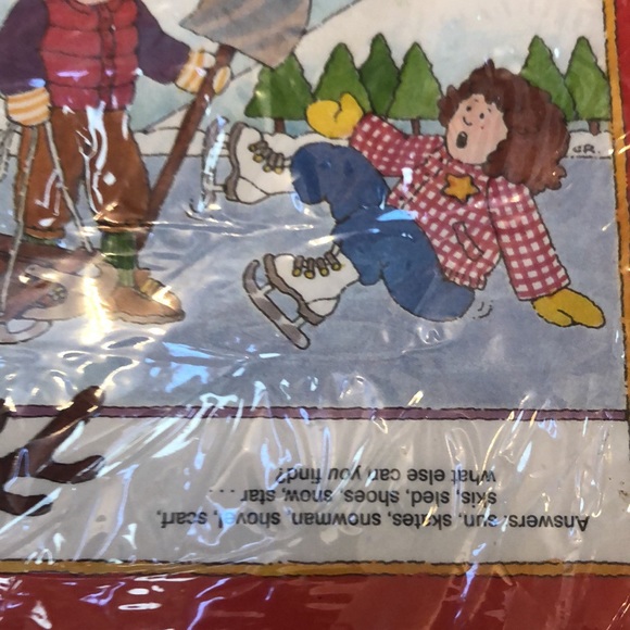 Christmas Activity Paper Place Mats Current 1988 Set of 28 Vintage Current - Picture 3 of 12